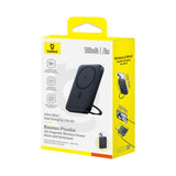 Baterie Externa Baseus Picogo (P10076802123-00), Type-C, Qi2, Incarcare Rapida, 20W, 5000mAh, Rotable Stand