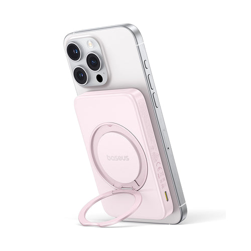 Baterie Externa Baseus Picogo (P10076800413-00), Type-C, Qi2, Incarcare Rapida, 20W, 5000mAh, Rotable Stand