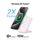 Baterie Externa Baseus Picogo (P10076800413-00), Type-C, Qi2, Incarcare Rapida, 20W, 5000mAh, Rotable Stand