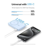 Baterie Externa Baseus Picogo (P10076800313-00), Type-C, Qi2, Incarcare Rapida, 20W, 5000mAh, Rotable Stand