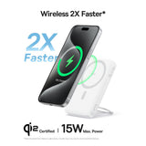 Baterie Externa Baseus Picogo (P10076800213-01), Type-C, Qi2, Incarcare Rapida, 20W, 5000mAh, Rotable Stand