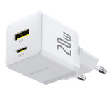 Incarcator retea Baseus Palm Series (CCZC20UE), 2in1 Incarcare rapidar, USB, Type-C, 20W, 5V/3A, alb