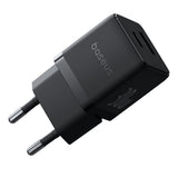 Incarcator retea Baseus Palm (P1011160A113-00), Incarcare rapida, 2in1, USB, Type-C, 30W, negru