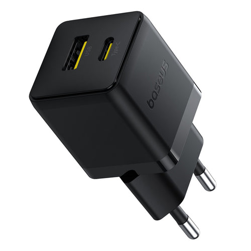 Incarcator retea Baseus Palm (P1011160A113-00), Incarcare rapida, 2in1, USB, Type-C, 30W, negru