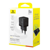 Incarcator retea Baseus Palm (P1011160A113-00), Incarcare rapida, 2in1, USB, Type-C, 30W, negru