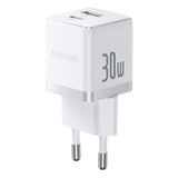 Incarcator retea Baseus Palm (P1011160A213-00), Incarcare rapida, 2in1, USB, Type-C, 30W, alb