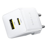 Incarcator retea Baseus Palm (P1011160A213-00), Incarcare rapida, 2in1, USB, Type-C, 30W, alb
