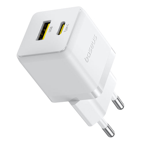 Incarcator retea Baseus Palm (P1011160A213-00), Incarcare rapida, 2in1, USB, Type-C, 30W, alb