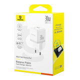 Incarcator retea Baseus Palm (P1011160A213-00), Incarcare rapida, 2in1, USB, Type-C, 30W, alb