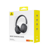 Casti wireless Baseus Bas 35 Max (A00070800821-00), On-ear, Bluetooth 5.3, Sunet Isolation, Pliabil, gri