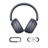 Casti wireless Baseus Bas 35 Max (A00070800821-00), On-ear, Bluetooth 5.3, Sunet Isolation, Pliabil, gri