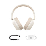 Casti wireless Baseus Bas 35 Max (A00070800221-00), On-ear, Bluetooth 5.3, Sunet Isolation, Pliabil, alb