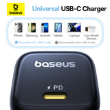 Incarcator retea Baseus PicoGo (P10176800123-00), GaN, Incarcare rapida, 45W, USB-C, negru