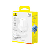 Incarcator retea Baseus PicoGo (P10176800213-00), GaN, Incarcare rapida, 45W, USB-C, alb