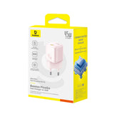 Incarcator retea Baseus PicoGo (P10176800413-00), GaN, Incarcare rapida, 45W, USB-C, roz