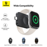 Incarcator wireless Baseus Magnetic MagPro (P10264106123-00), pentru Apple Watch, USB-C, 2.5W, negru