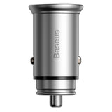 Incarcator auto Baseus Circular Metal (Ccall-BS0S), Type-C, USB, PPS 30W, Multi Protocol, argintiu