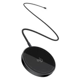 Incarcator wireless Baseus Magnetic Simple Mini4 Air (P10278200111-00), Incarcare rapida, Cable Type-C, Qi2, 15W, negru
