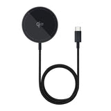 Incarcator wireless Baseus Magnetic Simple Mini4 Air (P10278200111-00), Incarcare rapida, Cable Type-C, Qi2, 15W, negru