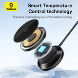 Incarcator wireless Baseus Magnetic Simple Mini4 Air (P10278200111-00), Incarcare rapida, Cable Type-C, Qi2, 15W, negru
