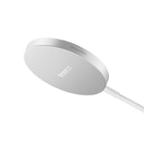 Incarcator wireless Baseus Magnetic Simple Mini4 Air (P10278200S11-00), Incarcare rapida, Cable Type-C, Qi2, 15W, argintiu