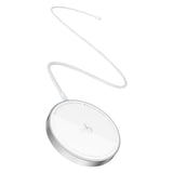 Incarcator wireless Baseus Magnetic Simple Mini4 Air (P10278200S11-00), Incarcare rapida, Cable Type-C, Qi2, 15W, argintiu