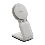 Suport auto Baseus cu Wireless Charging PrimeTrip C02 (C40169003211-00), Prindere magnetica pentru Bord, 15W, alb
