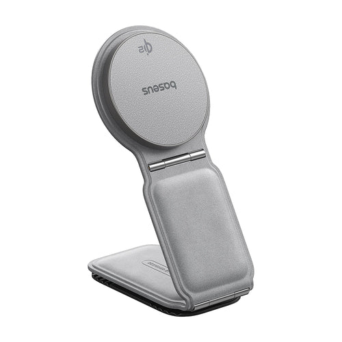 Suport auto Baseus cu Wireless Charging PrimeTrip C02 (C40169003831-00), Prindere magnetica pentru Bord, 15W, gri