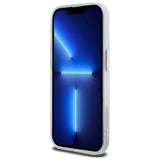 Husa pentru iPhone 13 Pro, Karl Lagerfeld IML MagSafe (KLHMP13LHLSCHH), alb