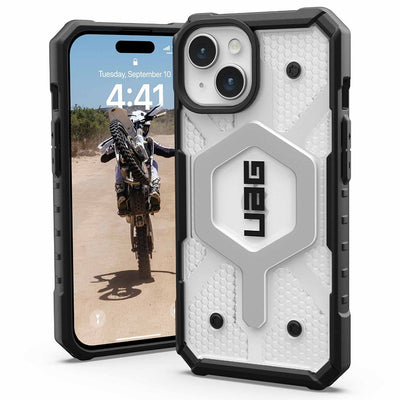 Husa pentru iPhone 15 Plus, UAG Pathfinder MagSafe, argintiu