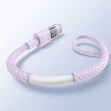 Cablu Baseus de date Display 2 (P10382701511-00), Incarcare rapida, USB to Type-C, Afisaj digital, 100W, 1m, mov