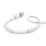 Cablu Baseus de date Display 2 (P10382701211-01), Incarcare rapida, USB to Type-C, Afisaj digital, 100W, 2m, alb