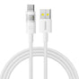 Cablu Baseus de date Display 2 (P10382701211-01), Incarcare rapida, USB to Type-C, Afisaj digital, 100W, 2m, alb