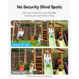 Camera de supraveghere Baseus Outdoor Camera Security B1 (S0SV002130), 2K, 8GB, Two-way Talk, Night Vision, IP67, 7.800mAh, alb