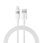 Cablu Baseus de date Display 2 (P10382700211-01), USB to Lightning, Incarcare rapida, Afisaj digital, 2.4A, 2m, alb
