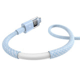 Cablu Baseus de date Display 2 (P10382700311-00), USB to Lightning, Incarcare rapida, Afisaj digital, 2.4A, 1m, bleu