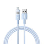 Cablu Baseus de date Display 2 (P10382700311-01), USB to Lightning, Incarcare rapida, Afisaj digital, 2.4A, 2m, albastru