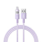 Cablu Baseus de date Display 2 (P10382700511-01), USB to Lightning, Incarcare rapida, Afisaj digital, 2.4A, 2m, mov