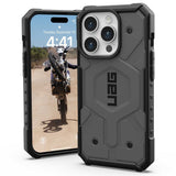 Husa pentru iPhone 15 Pro, UAG Pathfinder MagSafe, argintiu