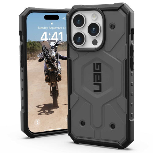 Husa pentru iPhone 15 Pro, UAG Pathfinder MagSafe, argintiu
