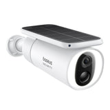 Camera de supraveghere Baseus Outdoor Camera Security S1 (S0SW002130), cu Solar Panel, 2K, 8GB, Two-way Audio, Vedere nocturna, 10.400mAh, alb
