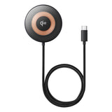 Incarcator wireless Baseus Magnetic Simple Mini4 (P10273300121-01), Universal, cu Stand, USB-C, Qi2 15W, 1m, negru
