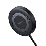 Incarcator wireless Baseus Magnetic Simple Mini4 (P10273300121-01), Universal, cu Stand, USB-C, Qi2 15W, 1m, negru