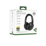 Casti wireless Acefast Wireless Headset (H6), Type-C, Bluetooth 5.3, Active Reducere zgomot, IPX4, 500mAh, Hi-Fi Sound, alb