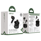 Casti wireless Acefast (W1), Type-C, TWS, Bluetooth 5.4, Call Reducere zgomot, IPX4, LED Afisaj digital, negru