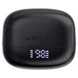 Casti wireless Acefast (W1), Type-C, TWS, Bluetooth 5.4, Call Reducere zgomot, IPX4, LED Afisaj digital, negru