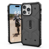 Husa pentru iPhone 16 Pro Max, UAG Pathfinder MagSafe, argintiu