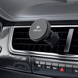 Suport auto Acefast cu Wireless Charging (D33), pentru iPhone, Prindere magnetica, pentru Grila ventilatie, Qi2, LED Light, 15W, negru
