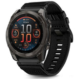 Curea pentru Garmin Fenix 5/6/6 Pro, Techsuit Watchband QuickFit 22mm (W070), negru