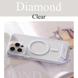 Husa pentru iPhone 15 Pro Max, Torras Pstand MagSafe, transparenta